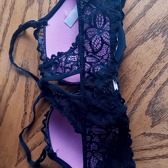 Victorias secret pink date racerback lace pushup bra EUC - Picture 4 of 8